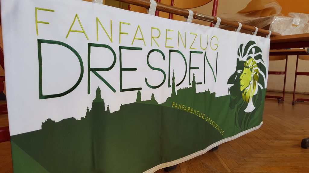 Banner-Design für den Fanfarenzug Dresden