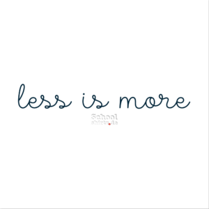 LESS-IS-MORE