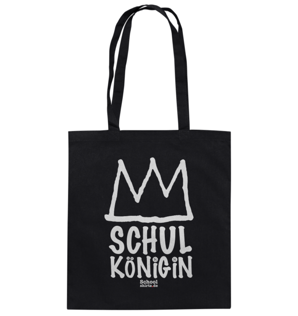 SCHOOLSHIRTZ-SCHULKÖNIGIN weiß - Baumwolltasche