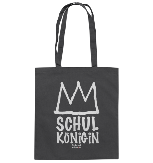 SCHOOLSHIRTZ-SCHULKÖNIGIN weiß - Baumwolltasche – Bild 7