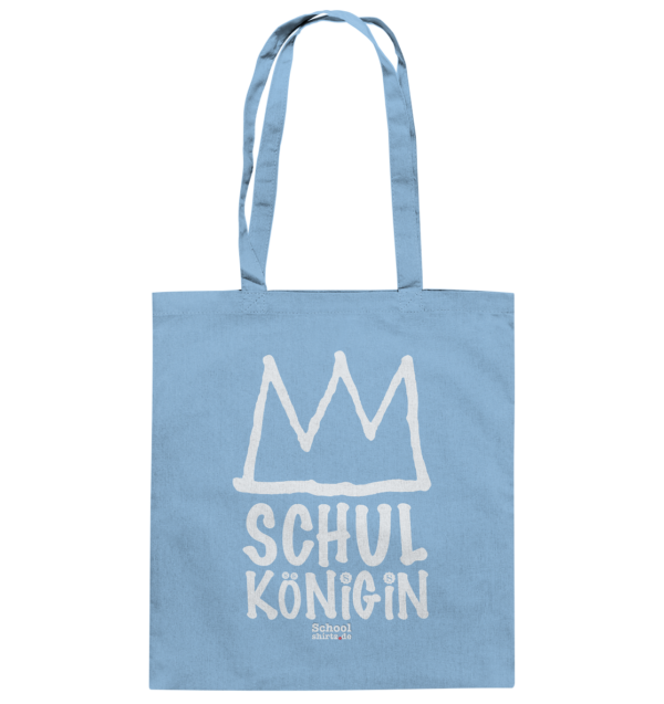 SCHOOLSHIRTZ-SCHULKÖNIGIN weiß - Baumwolltasche – Bild 10