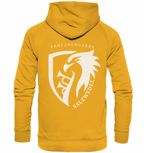 FGSAW-LOGO-DOPPELT-WEISS - Basic Unisex Hoodie – Bild 4