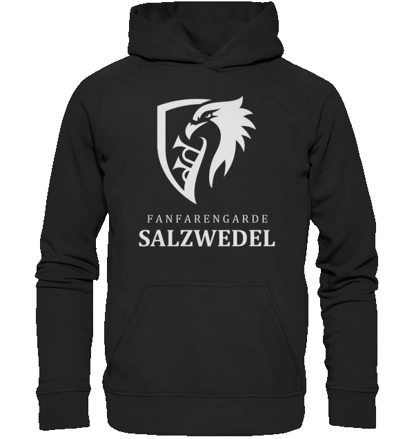 SAW-LOGO-KOMPAKT-WEISS - Basic Unisex Hoodie – Bild 3