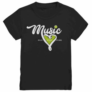 BANDSTYLE-MUSIC-WEISS-GREEN - Kids Premium Shirt